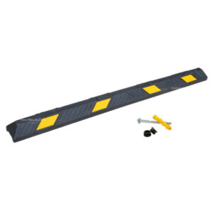 6.5 feet parking bumpers made of Plastic-Rubber composite with accessories manufactured by Parking Block Direct.