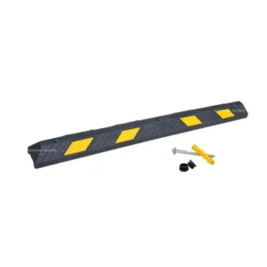 5.5 feet wheel stopper made of Plastic-Rubber composite with accessories manufactured by Parking Block Direct.