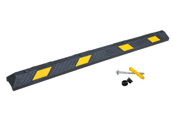 6.5 feet parking bumpers with accessories manufactured by Parking Block Direct