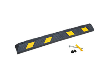 5.5 feet wheel stoppers with accessories manufactured by Parking Block Direct